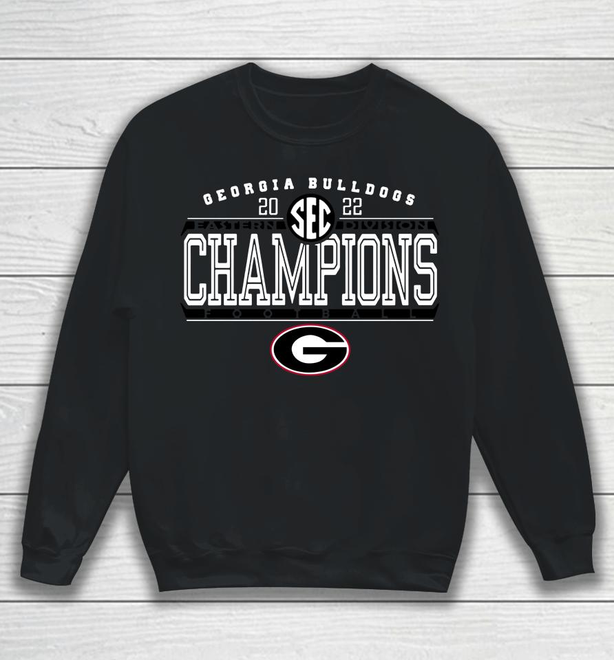 University Of Georgia Bulldogs Football 2022 Sec East Champions Sweatshirt