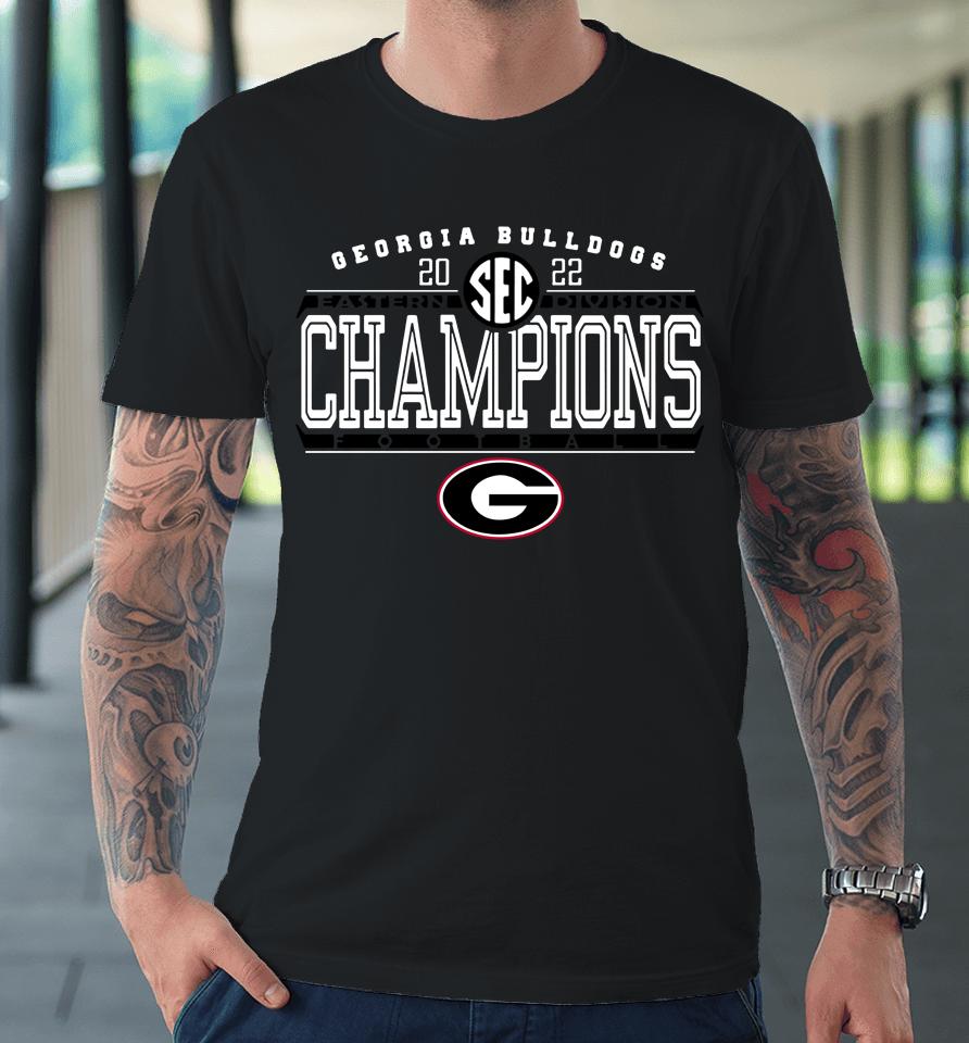 University Of Georgia Bulldogs Sec East Champions 2022 Premium T-Shirt