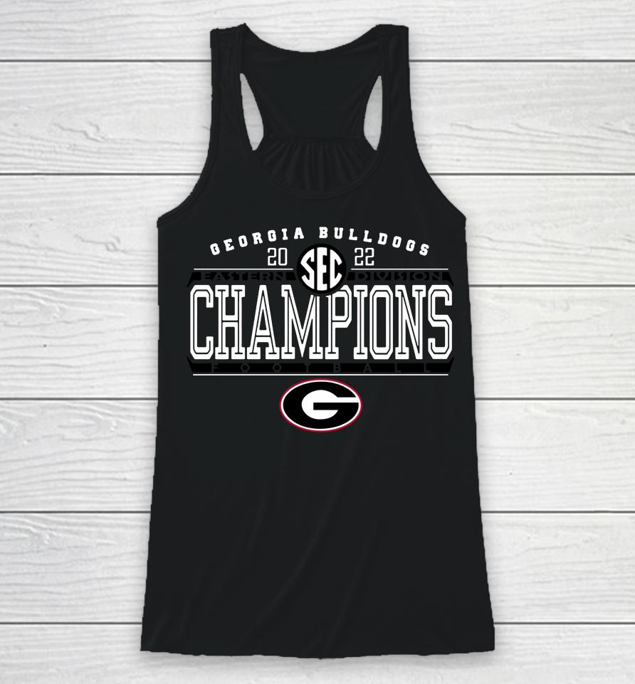 University Of Georgia Bulldogs Sec East Champions 2022 Racerback Tank