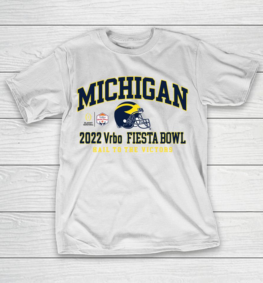 University Of Michigan Vrbo Fiesta Bowlfootball 2022 College Football Playoff T-Shirt