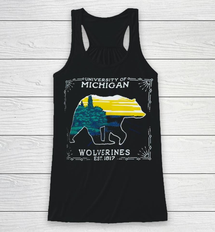 University Of Michigan Wolverines State Scenery Racerback Tank