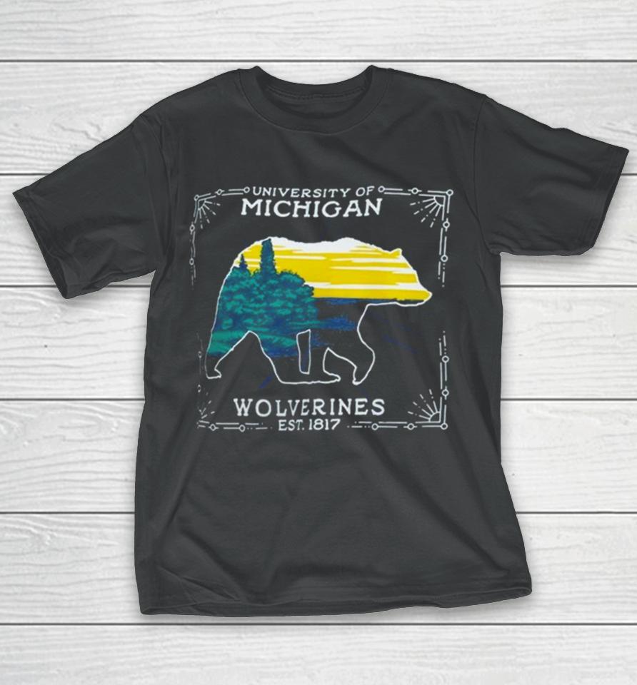 University Of Michigan Wolverines State Scenery T-Shirt