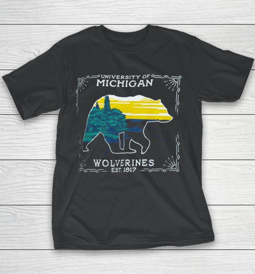 University Of Michigan Wolverines State Scenery Youth T-Shirt