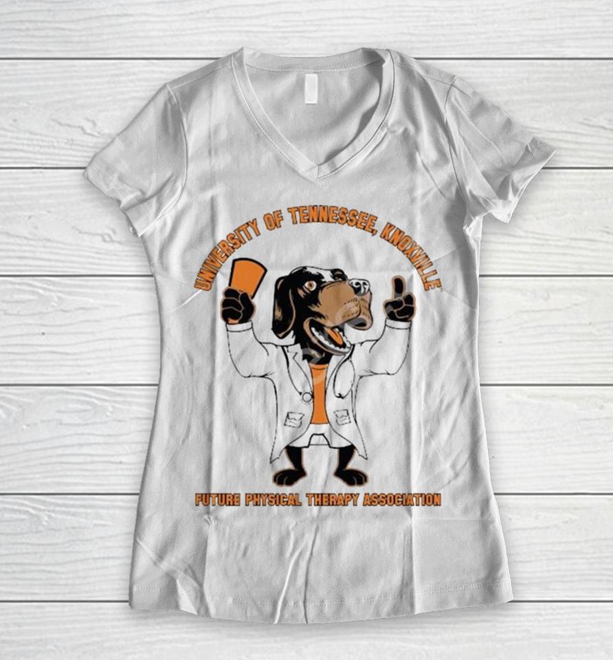 University Of Tennessee Knoxville Future Physical Therapy Association Women V-Neck T-Shirt