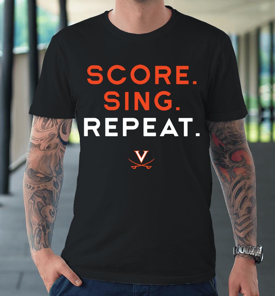 University Of Virginia Score Sing Repeat Premium T-Shirt