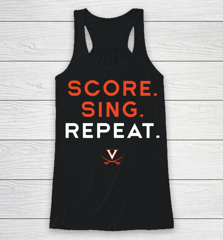 University Of Virginia Score Sing Repeat Racerback Tank