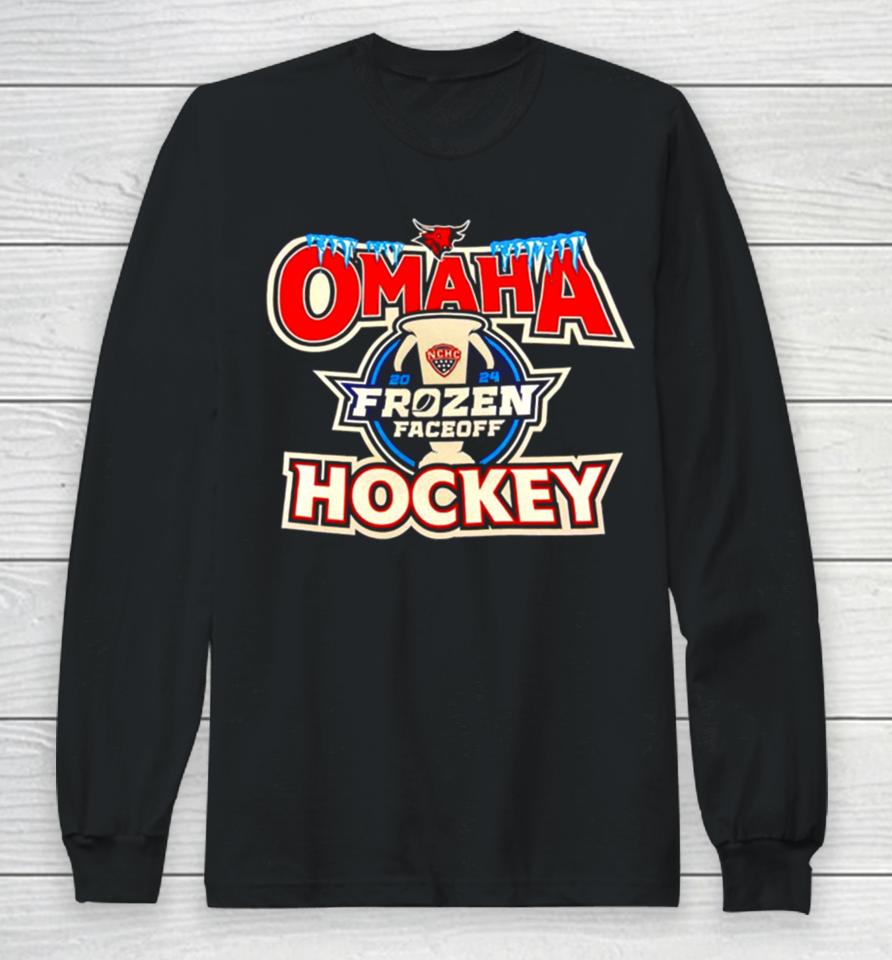 Uno Frozen Faceoff Omaha Hockey 2024 Long Sleeve T-Shirt