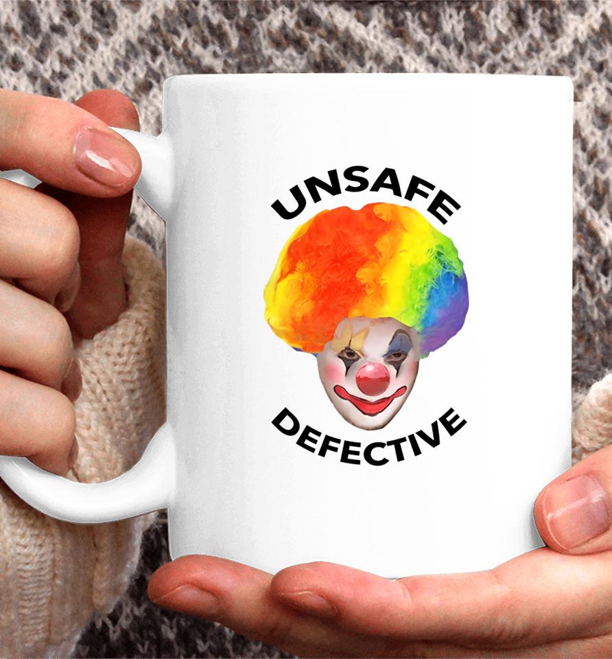 Unsafe Defective Beware The Clown Coffee Mug