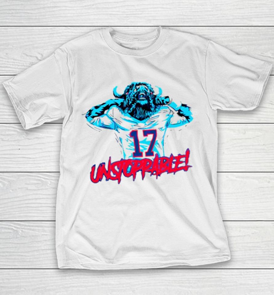 Unstoppable Josh Allen Buffalo Bills Football Youth T-Shirt