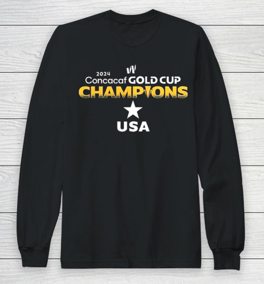 Us Women National Soccer Team Champions Of The 2024 Concacaf W Gold Cup Long Sleeve T-Shirt