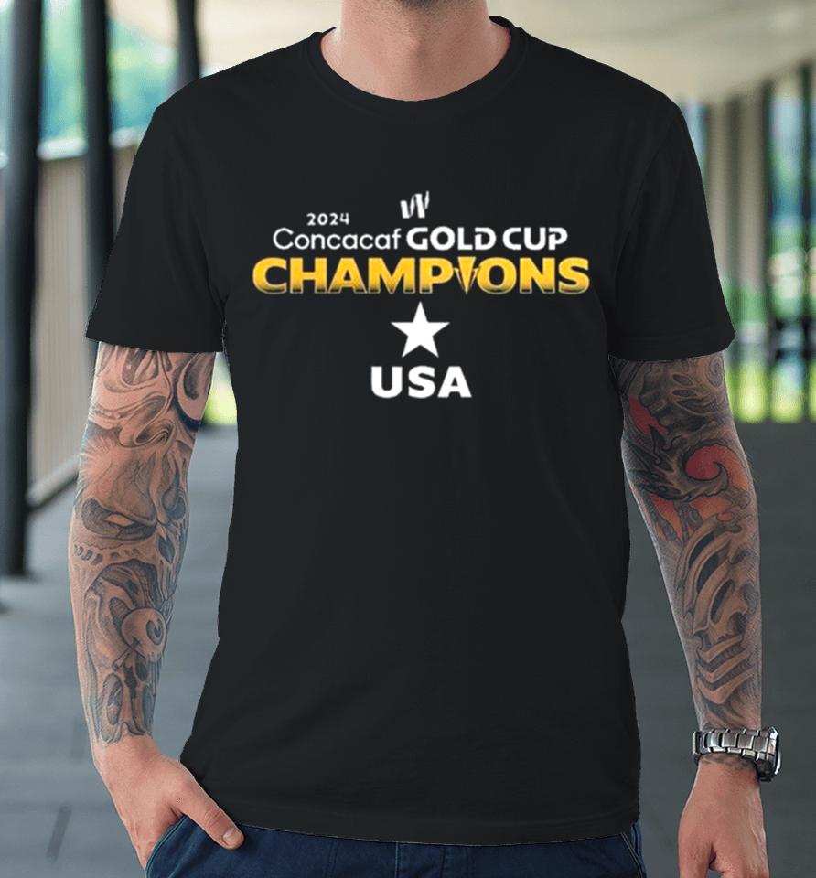 Us Women National Soccer Team Champions Of The 2024 Concacaf W Gold Cup Premium T-Shirt