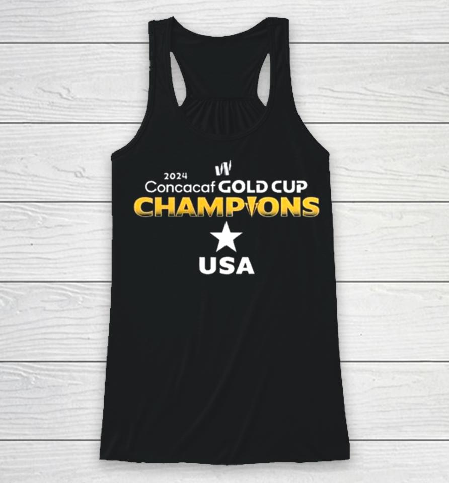 Us Women National Soccer Team Champions Of The 2024 Concacaf W Gold Cup Racerback Tank