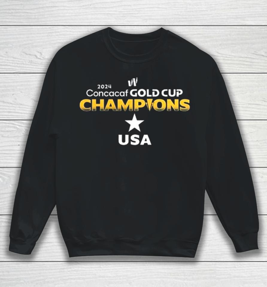 Us Women National Soccer Team Champions Of The 2024 Concacaf W Gold Cup Sweatshirt