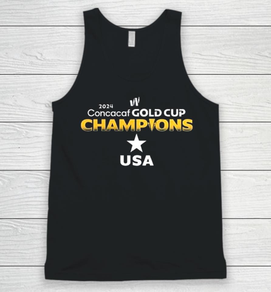 Us Women National Soccer Team Champions Of The 2024 Concacaf W Gold Cup Unisex Tank Top