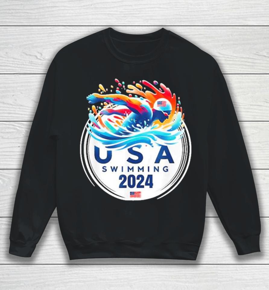 Usa 2024 United States American Sport 2024 Swimming Sweatshirt