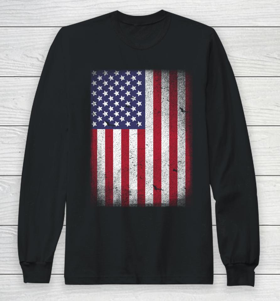 Usa Flag 4Th July American Red White Blue Star Stripes 4 Day Long Sleeve T-Shirt