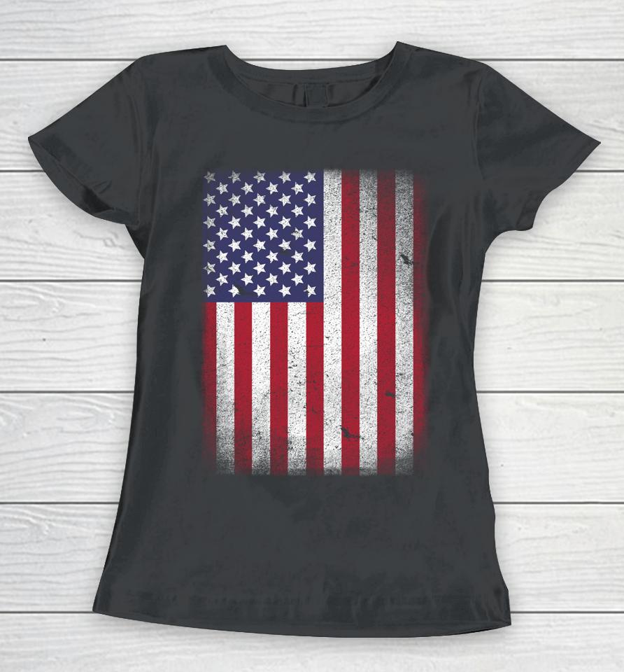 Usa Flag 4Th July American Red White Blue Star Stripes 4 Day Women T-Shirt