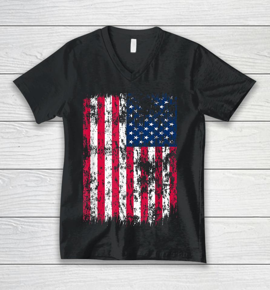 Usa Flag American Flag 4Th Of July Unisex V-Neck T-Shirt