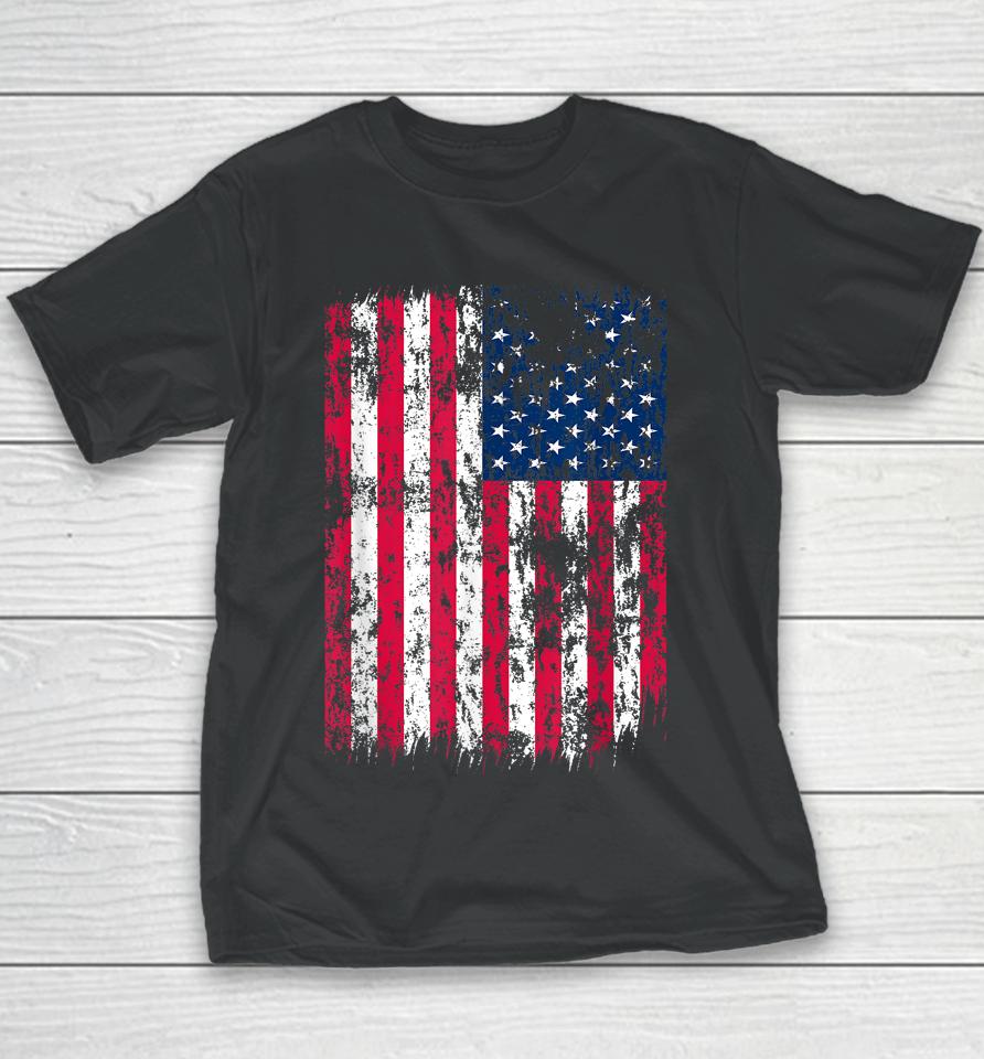 Usa Flag American Flag 4Th Of July Youth T-Shirt