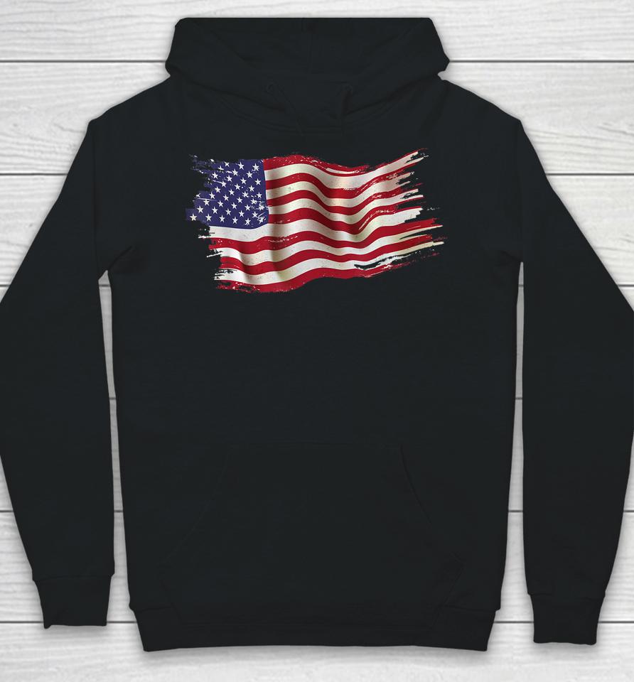Usa Flag Patriotic 4Th Of July America Day Of Independence Hoodie