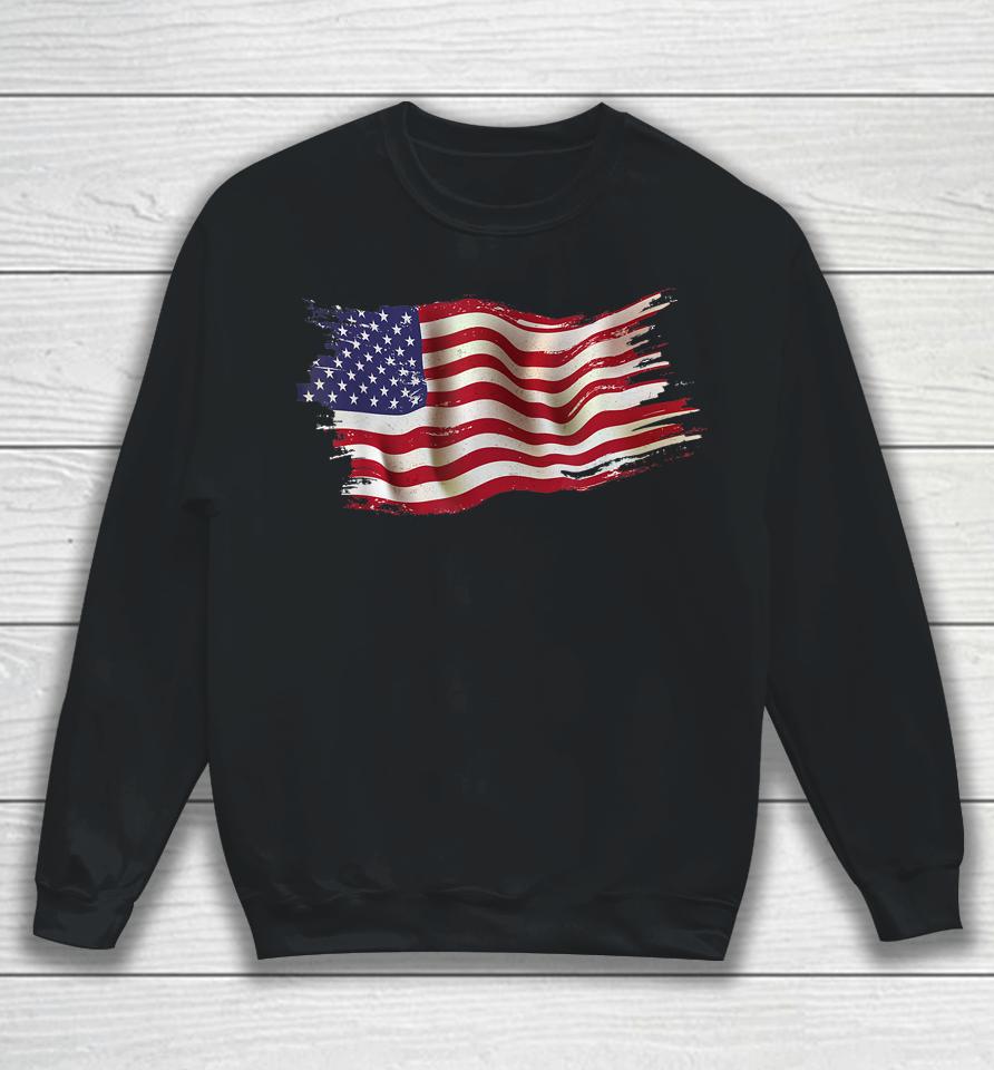 Usa Flag Patriotic 4Th Of July America Day Of Independence Sweatshirt