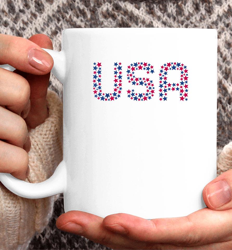 Usa Patriotic American Stars 4Th Of July Coffee Mug