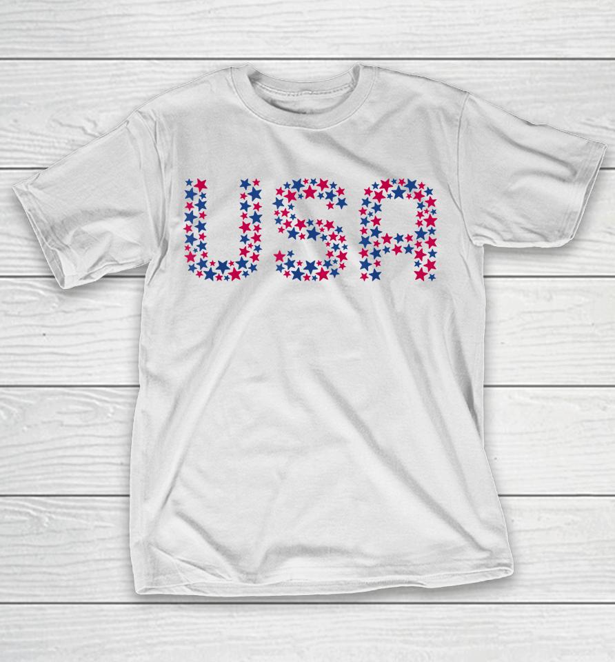 Usa Patriotic American Stars 4Th Of July T-Shirt