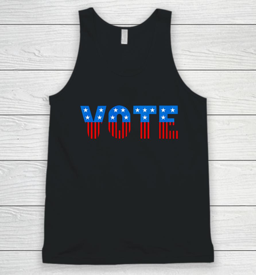 Usa Red White And Blue Vote Election Unisex Tank Top
