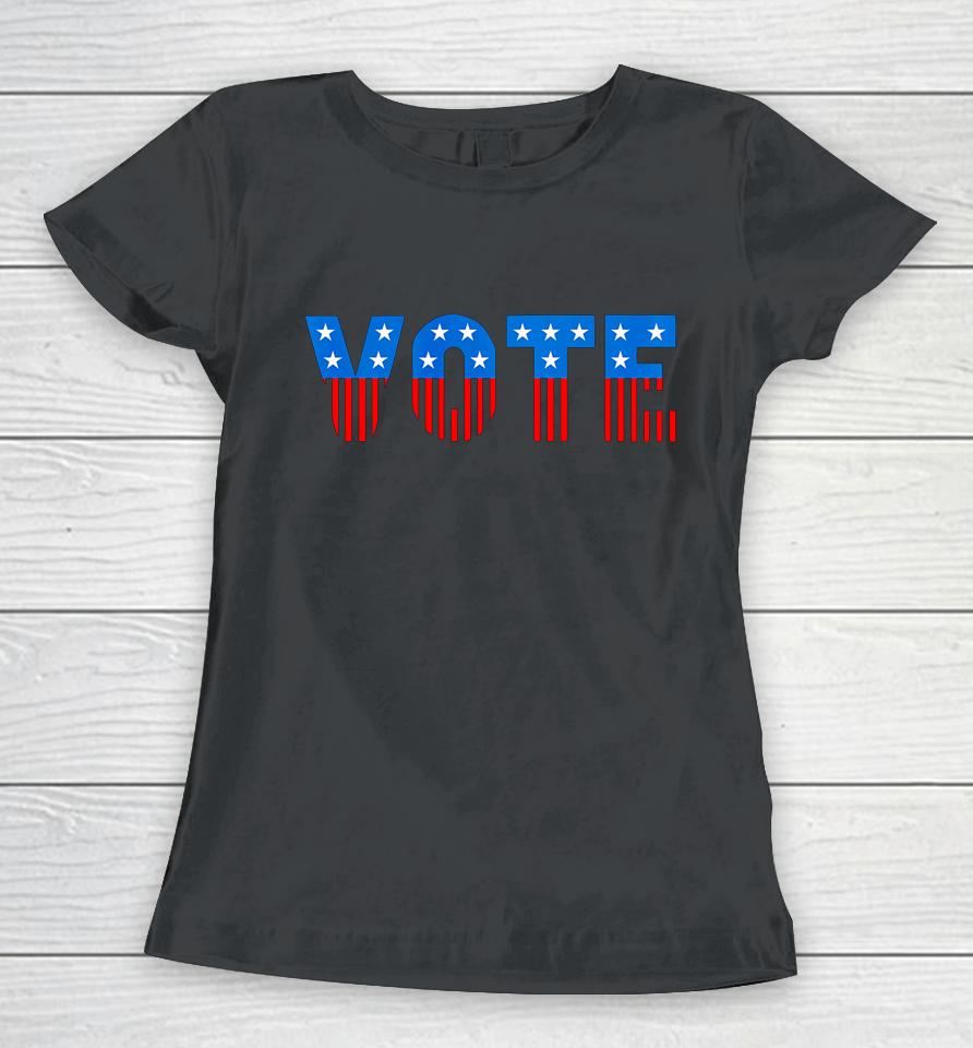 Usa Red White And Blue Vote Election Women T-Shirt