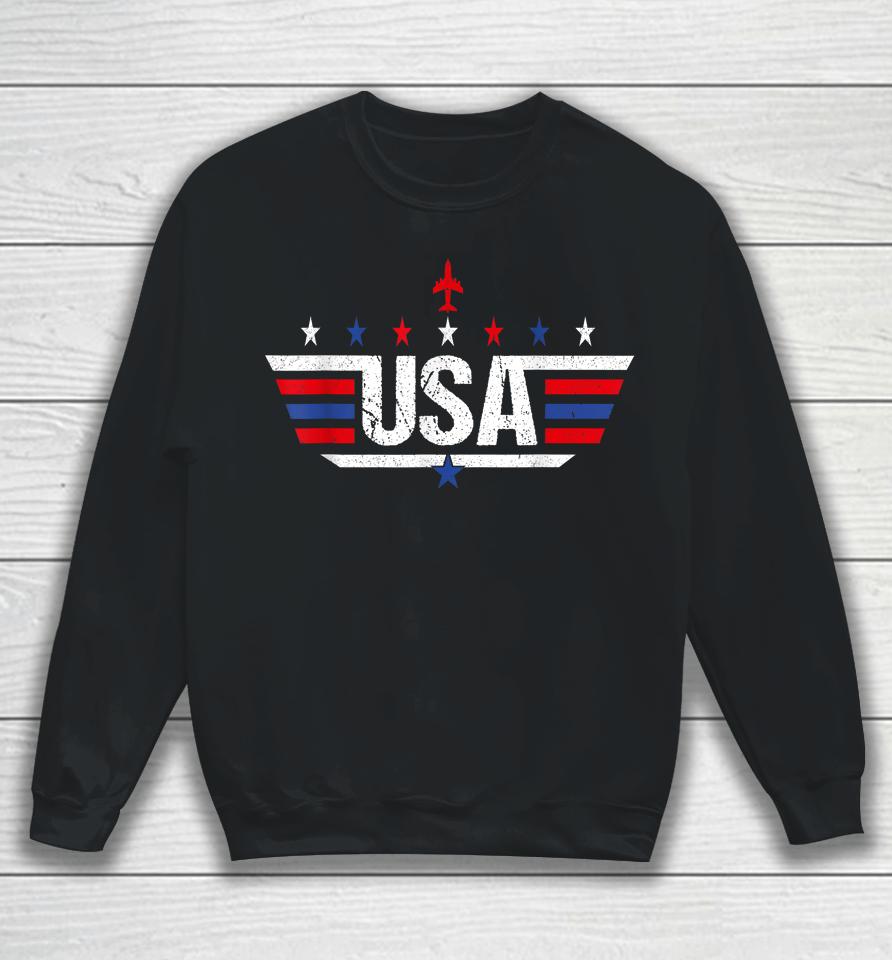 Usa Shirt For Women Men Kids Patriotic American Flag Sweatshirt
