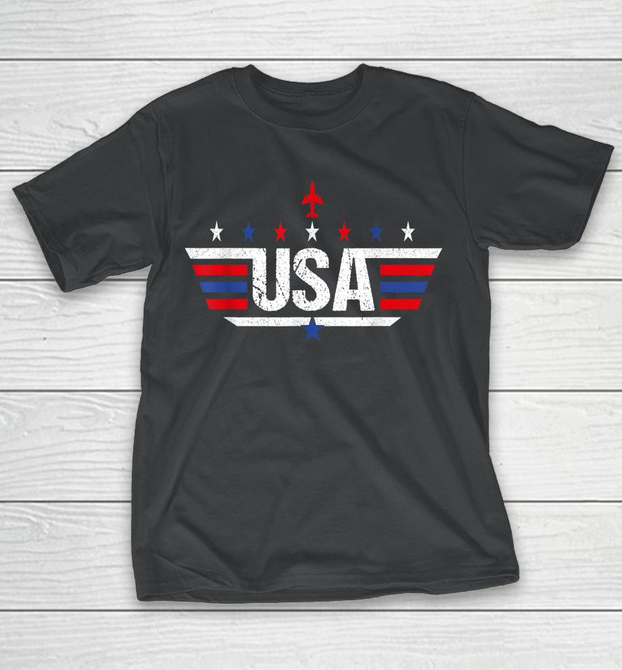 Usa Shirt For Women Men Kids Patriotic American Flag T-Shirt