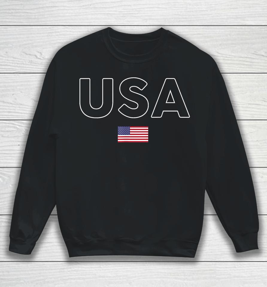 Usa T Shirt Patriotic American Flag July 4Th Sweatshirt