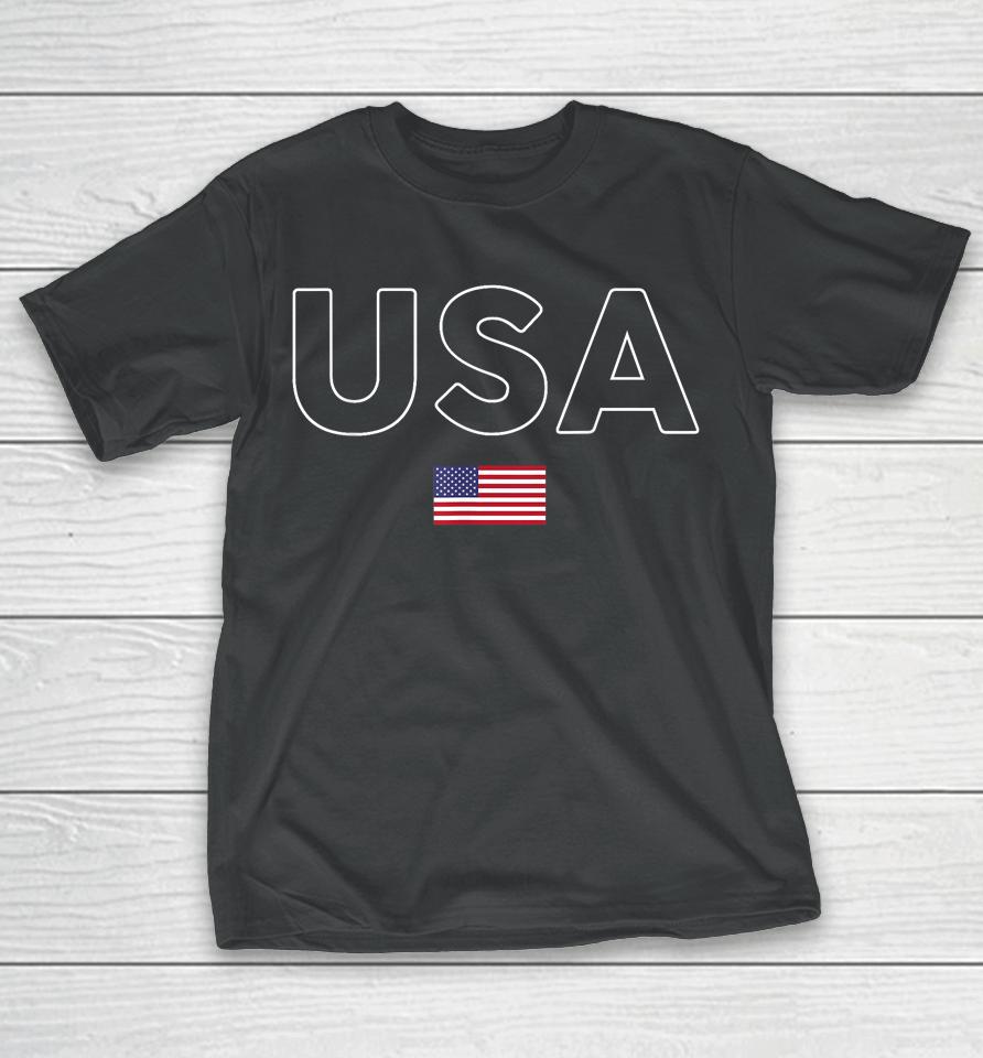 Usa T Shirt Patriotic American Flag July 4Th T-Shirt