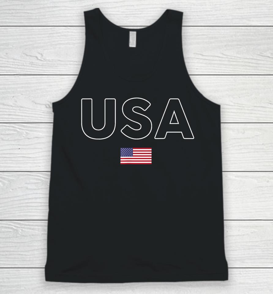 Usa T Shirt Patriotic American Flag July 4Th Unisex Tank Top
