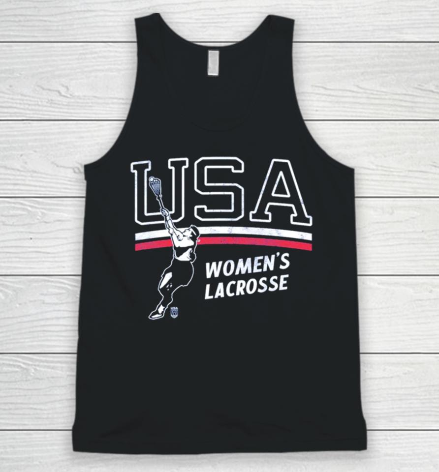 Usa Women’s Lacrosse Unisex Tank Top
