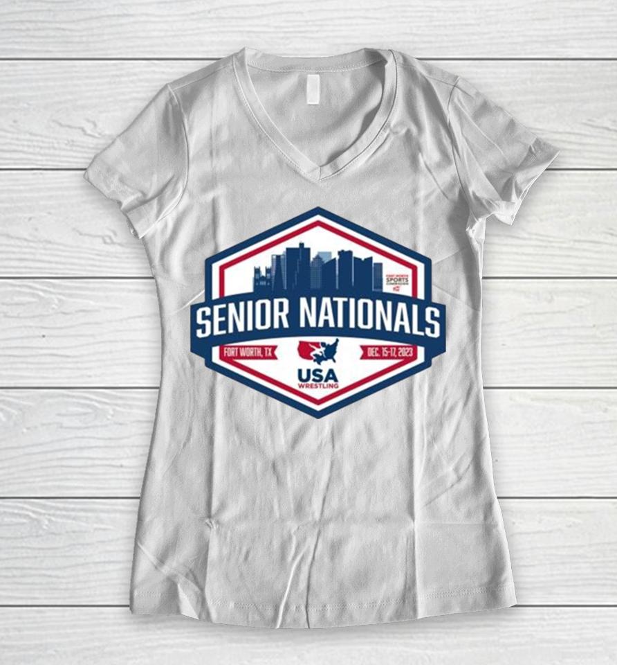 Usa Wrestling Senior Nationals 2023 Women V-Neck T-Shirt