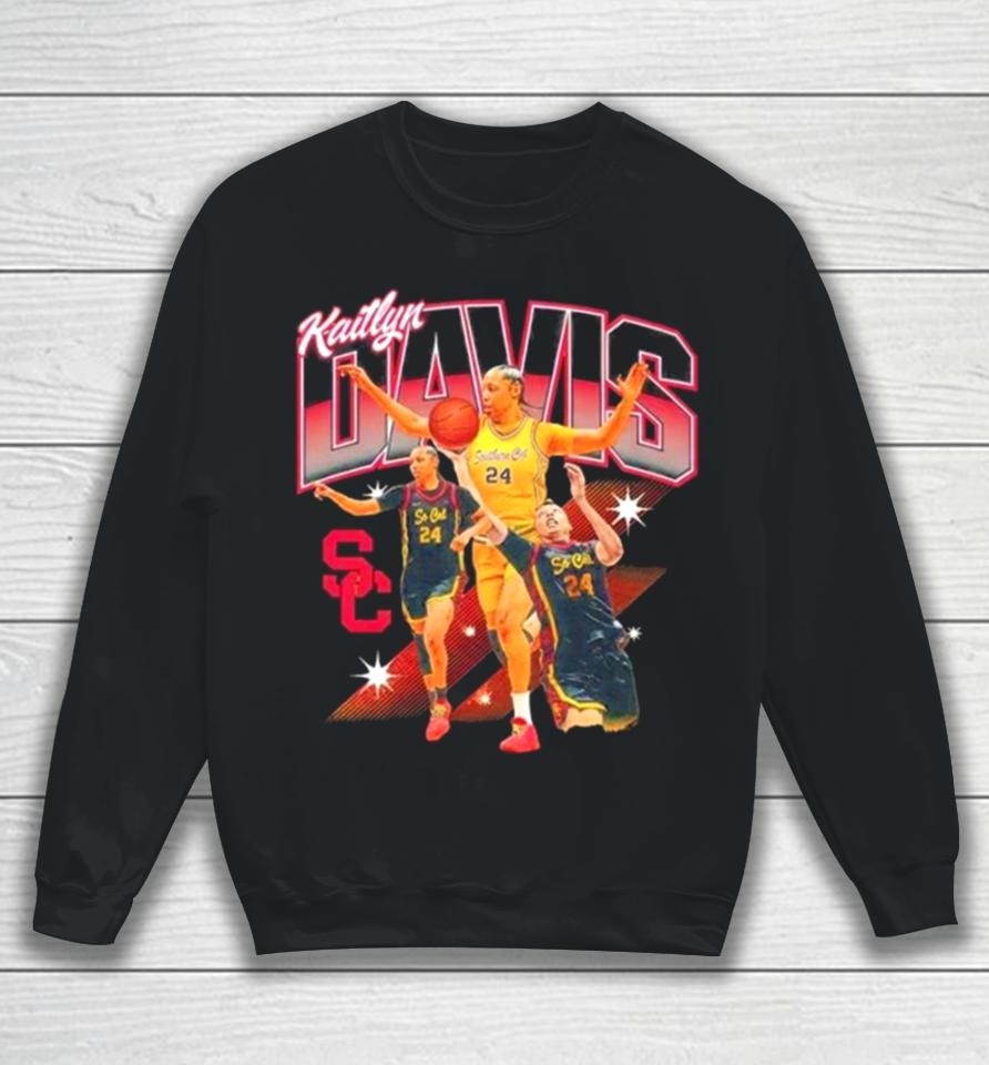 Usc Trojans 2024 Ncaa Women’s Basketball Kaitlyn Davis 2023 – 2024 Post Season Sweatshirt