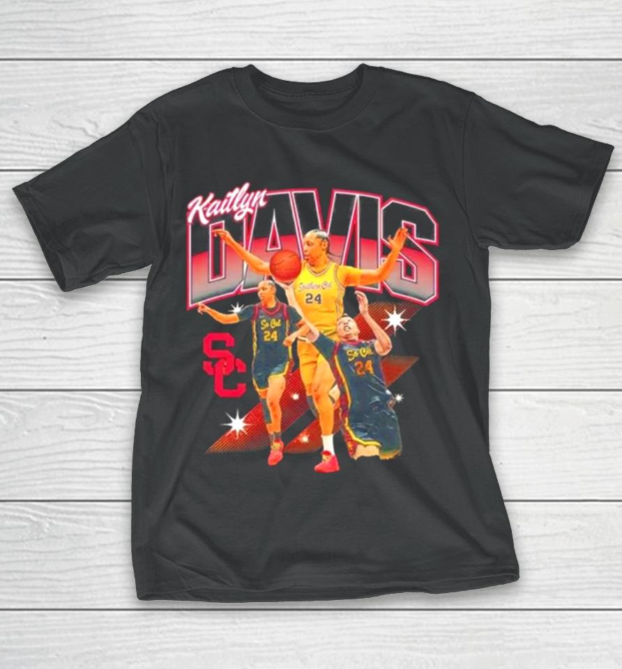 Usc Trojans 2024 Ncaa Women’s Basketball Kaitlyn Davis 2023 – 2024 Post Season T-Shirt
