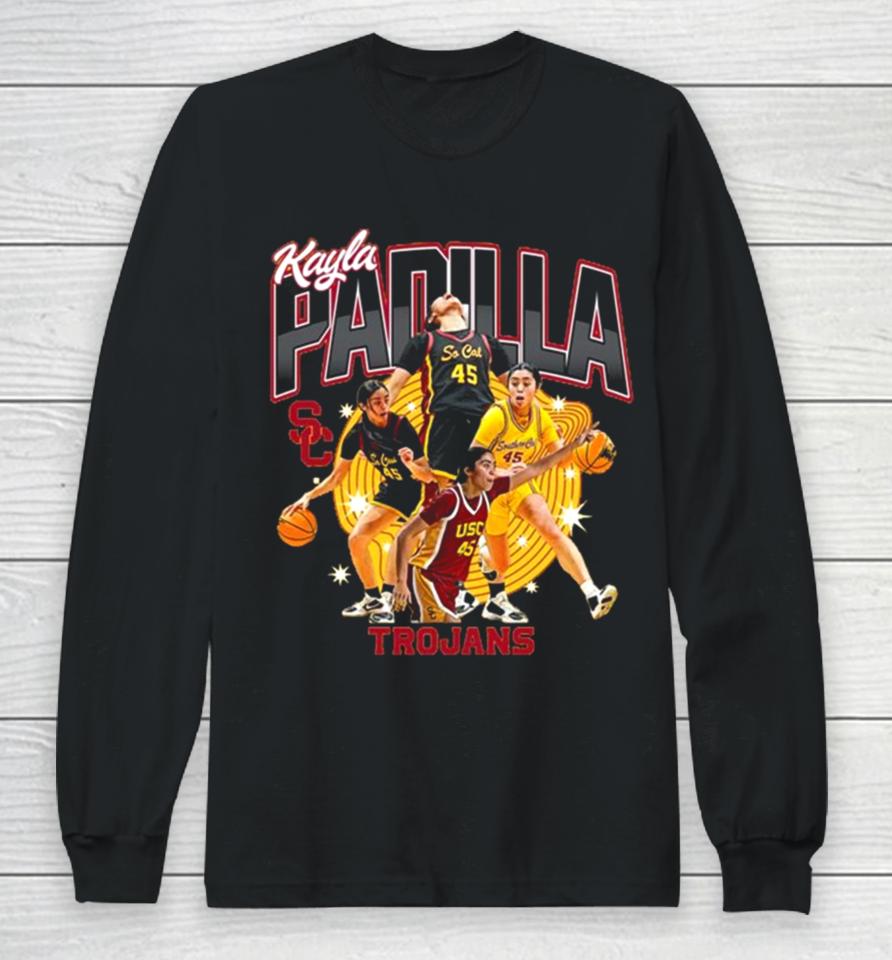 Usc Trojans 2024 Ncaa Women’s Basketball Kayla Padilla 2023 – 2024 Post Season Long Sleeve T-Shirt