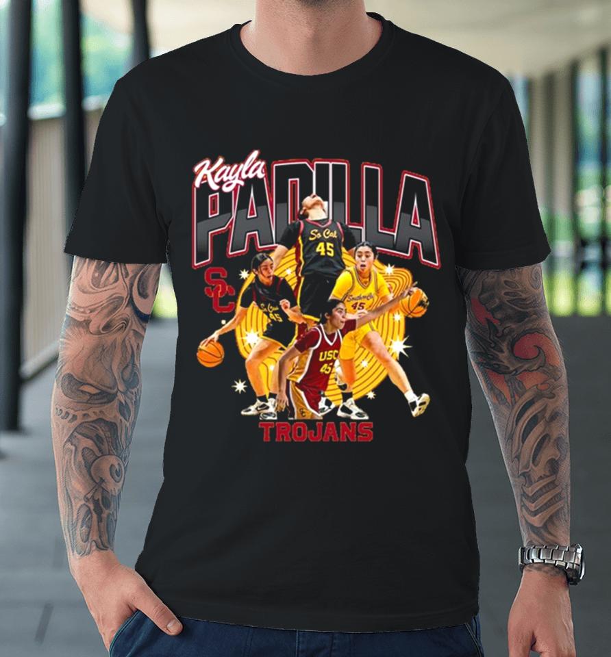 Usc Trojans 2024 Ncaa Women’s Basketball Kayla Padilla 2023 – 2024 Post Season Premium T-Shirt