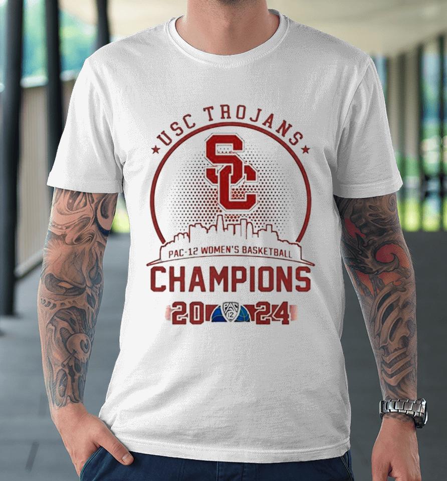 Usc Trojans 2024 Pac 12 Champions Premium T-Shirt