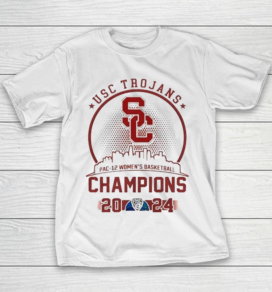Usc Trojans 2024 Pac 12 Champions Youth T-Shirt