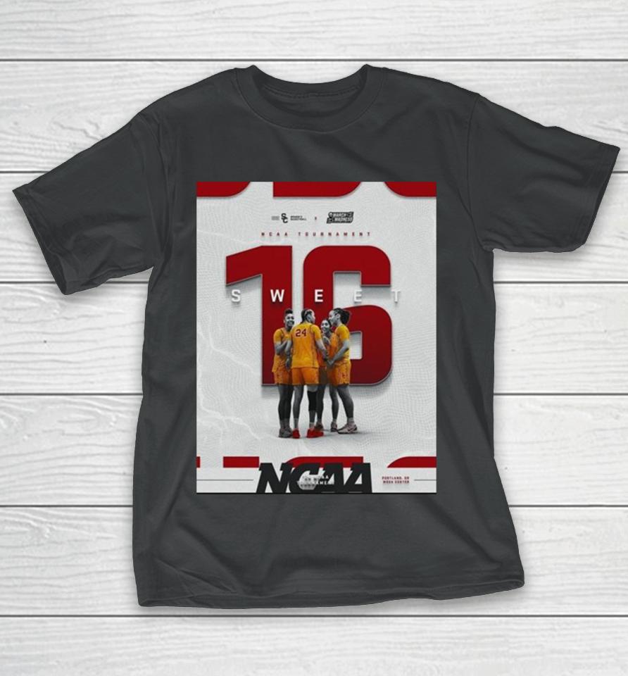 Usc Trojans Advanced To Sweet 16 Ncaa March Madness Women Basketball Tournament T-Shirt