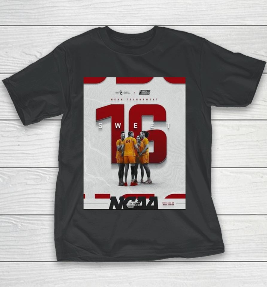 Usc Trojans Advanced To Sweet 16 Ncaa March Madness Women Basketball Tournament Youth T-Shirt