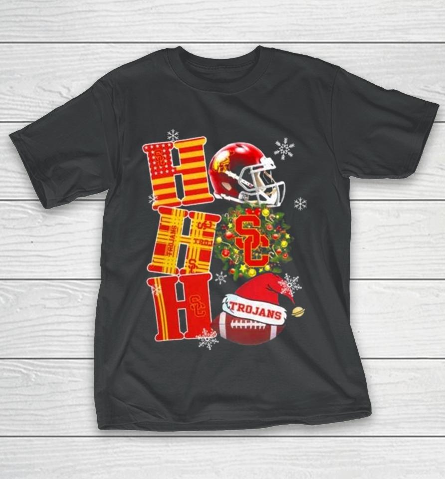 Usc Trojans Ncaa Ho Ho Ho Christmas T-Shirt
