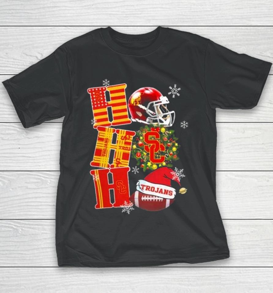 Usc Trojans Ncaa Ho Ho Ho Christmas Youth T-Shirt
