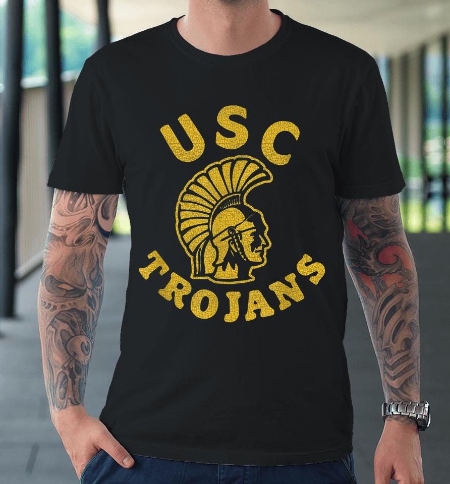 Usc Trojans Vintage Tournament Logo Premium T-Shirt