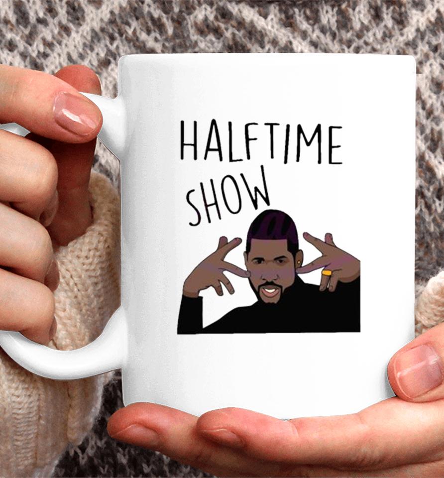 Usher Halftime Show Super Bowl Wear Gold Rings Coffee Mug