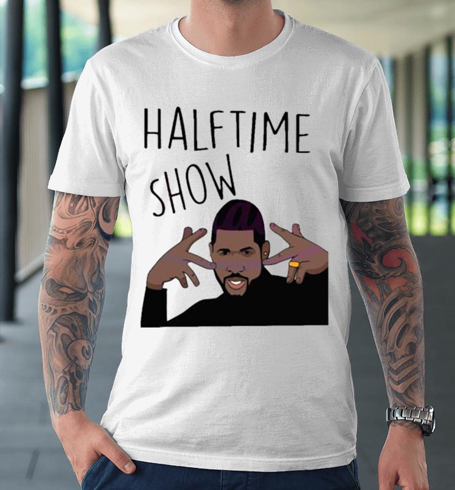 Usher Halftime Show Super Bowl Wear Gold Rings Premium T-Shirt