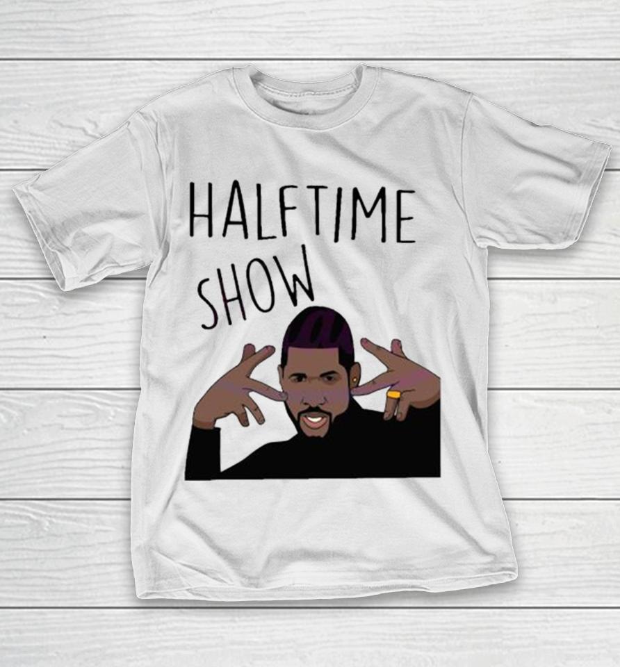 Usher Halftime Show Super Bowl Wear Gold Rings T-Shirt